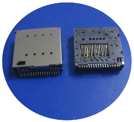 Micro SD+Micro SIM 2in1-2 上层推杆式